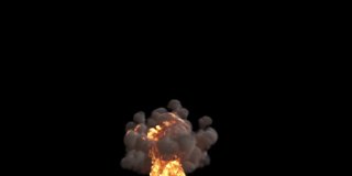 火球爆炸的动画