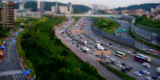 韩国首尔高速公路的时间间隔
