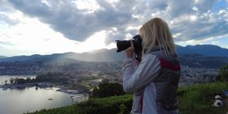 摄影师Lugano skyline
