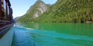 贝希特斯加登湖Königssee，一个阳光明媚的夏日