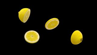 浮动柠檬片视频素材模板下载