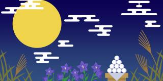 日本活动活动15夜(赏月)动画视频素材