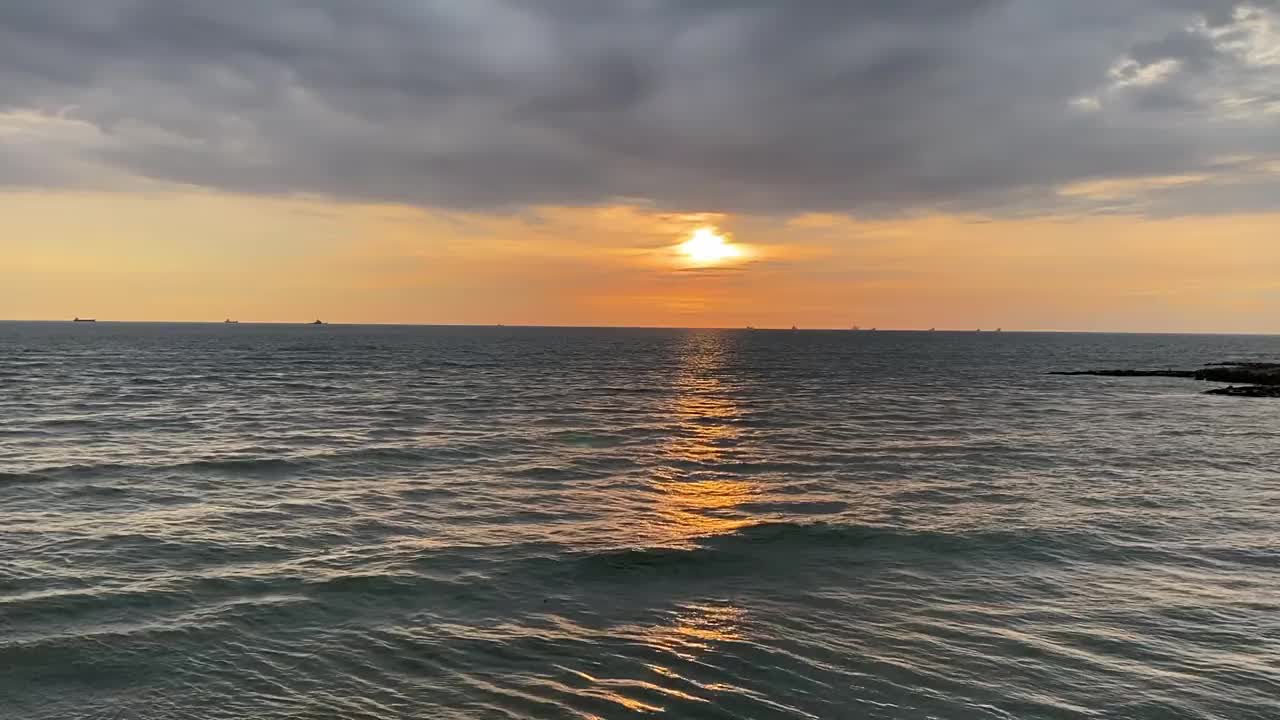 台南海滩日落