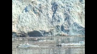 阿拉斯加的哥伦比亚冰川档案视频素材模板下载