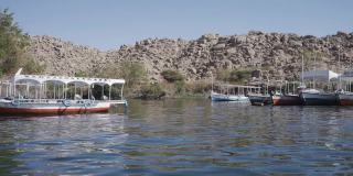 游船游览尼罗河，阿斯旺埃及