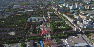 秋门市的电视塔。俄罗斯