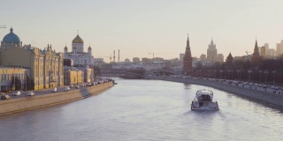 莫斯科河和克里姆林宫的景色，莫斯科，俄罗斯
