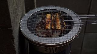 在日本，人们习惯在炎热的夏天吃鳗鱼，并拍下鳗鱼在木炭上烧烤的照片。视频素材模板下载