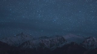T/L雪山夜景视频素材模板下载