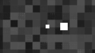 灰色方块上的数据加载环的动画视频素材模板下载
