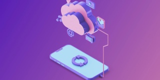 云存储技术等距概念。等距云存储循环概念。与智能手机同步后端云数据存储。