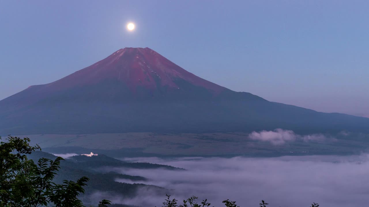 大村二十歌关的珍珠富士和红富士的延时视频
