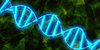 医疗DNA螺旋霓虹灯科学技术背景。