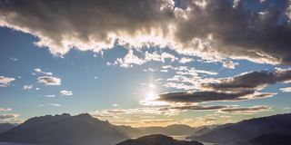 观景:山顶日落，湖景，皇后镇