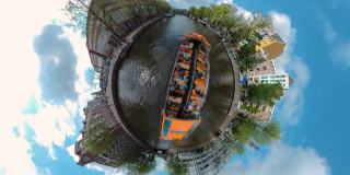小星球格式的乘船在阿姆斯特丹