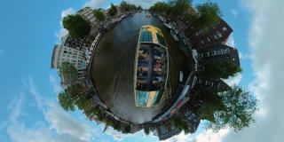 小星球格式的乘船在阿姆斯特丹