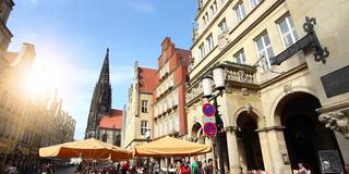 Münster Prinzipalmarkt，北莱茵威斯特伐利亚，德国