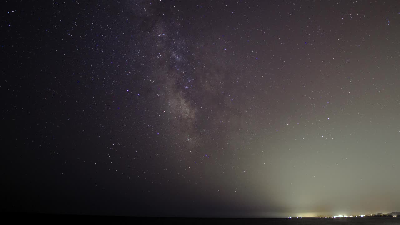 马略卡岛的银河时间流逝