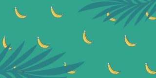 植物和香蕉的动画升级文本