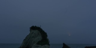 2021年5月，千叶海滩上的超级月亮