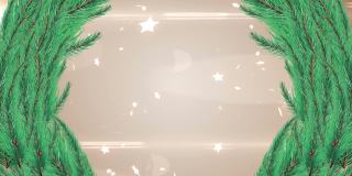 动画的圣诞节装饰在坠落的星星