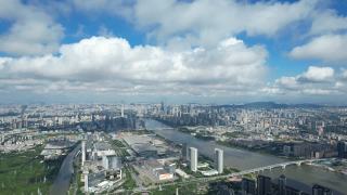 中国广州琶洲全景图视频素材模板下载