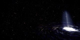 星系黄蓝色空间星动画运动图形