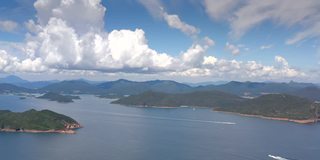 香港西贡清水湾附近的海洋及景观，白天，夏季