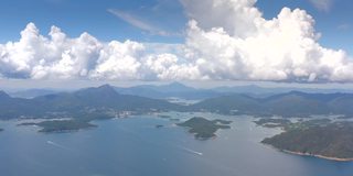 香港西贡清水湾附近的海洋及景观，白天，夏季