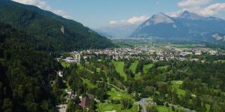 俯瞰瑞士坏拉加兹市
