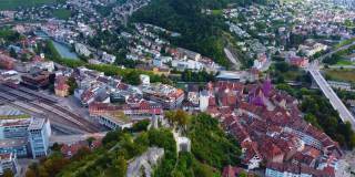 俯瞰瑞士巴登市