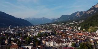 俯瞰瑞士丘尔市