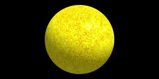 太阳在太空中旋转，太阳在外太空，太阳行星模型3d动画高质量，太阳在太空中的运动背景动画