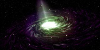 星系黄紫色空间星动画运动图形