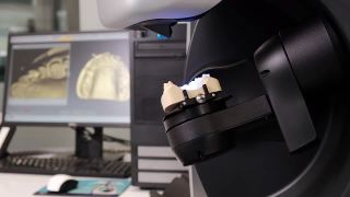 CAD CAM设备现代口腔外实验室牙科扫描仪视频素材模板下载