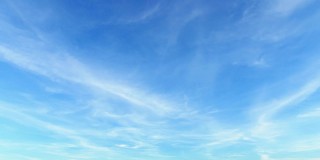 4K时间流逝，美丽的空气气氛明亮的蓝天天气自然背景抽象清晰的纹理与白云夏天的太阳天。