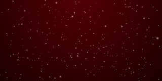 以圣诞、新年和寒假为主题的Snow Flat Loop背景动画。
