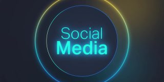 4k分辨率的社会媒体与技术概念