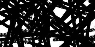 3D渲染抽象的Plexus黑白几何形状动画。连接网络的概念。移动三角形，线和点的数字，通信技术网络背景。
