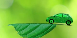 来自地球的环保可持续能源电动汽车。