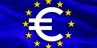 欧元货币的概念。金融商业货币投资利润欧元区经济概念。欧元区货币关闭概念。欧洲欧元现金。1欧元硬币。用于购物的欧洲货币的纸币。