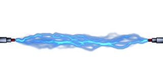 可循环的水蓝色电线动画-电源动画背景股票视频-电力门户适合色度键和覆盖阿尔法香奈儿