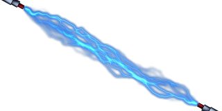可循环的蓝色在白色背景电线动画-电源动画背景股票视频-电力门户适合色度键和覆盖阿尔法香奈儿
