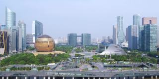 杭州钱江新城的城市景观