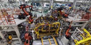 机器人在现代企业的工作，生产自动化