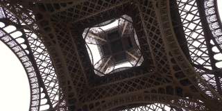 巴黎埃菲尔铁塔的慢动作180fps