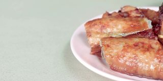 鸡肉烤菜-泰国街头小吃