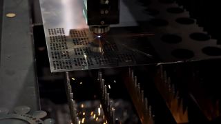 功能强大的金属激光切割机视频素材模板下载