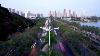 城市高速公路日晚延时摄影视频视频素材模板下载