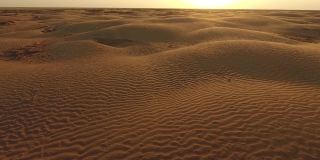 卡尔梅克共和国的沙漠，鸟瞰图